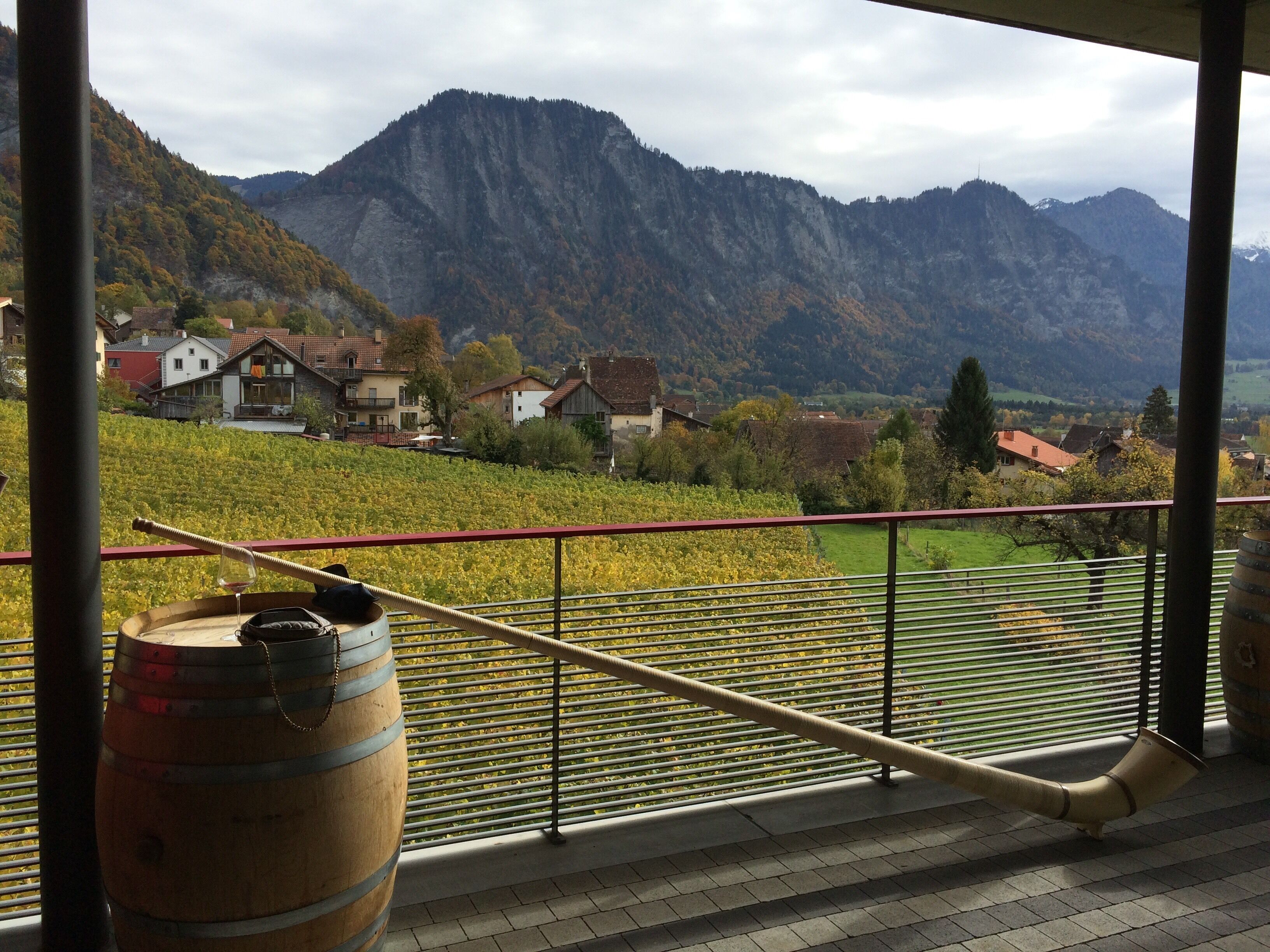 Alphorn in Malians, Switzerland