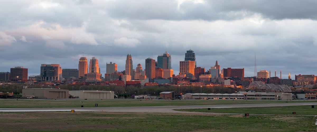 Kansas City Missourri Clay County Downtown City Skyline Sunrise