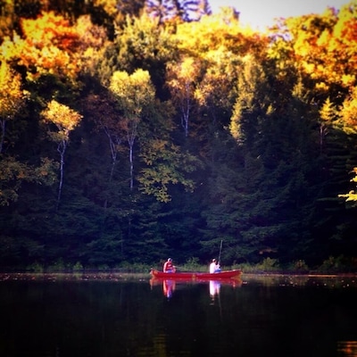 Fishing in autum