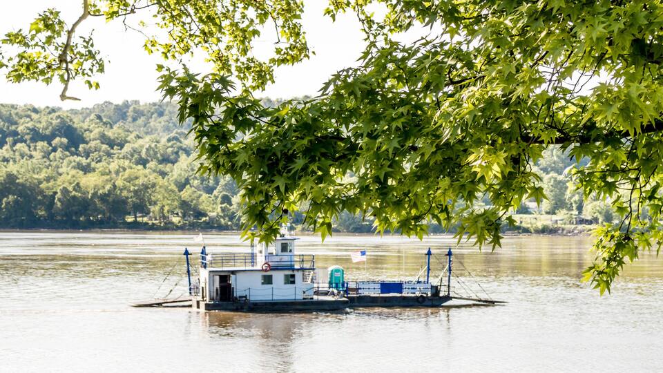 Augusta Kentucky Ferry Crossing Ohio River