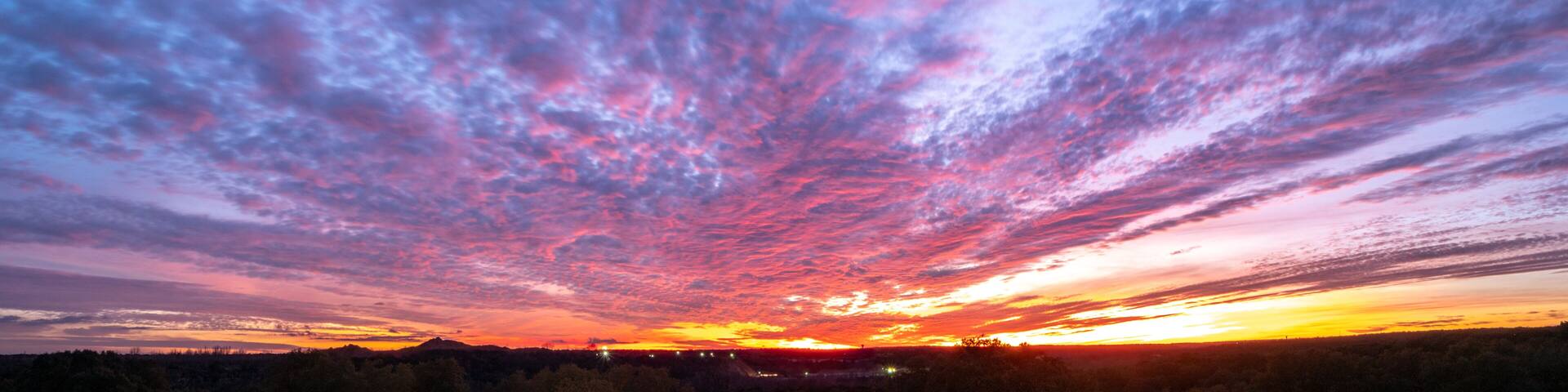 Colorful Skies At Dusk Over the Texas Open Spaces