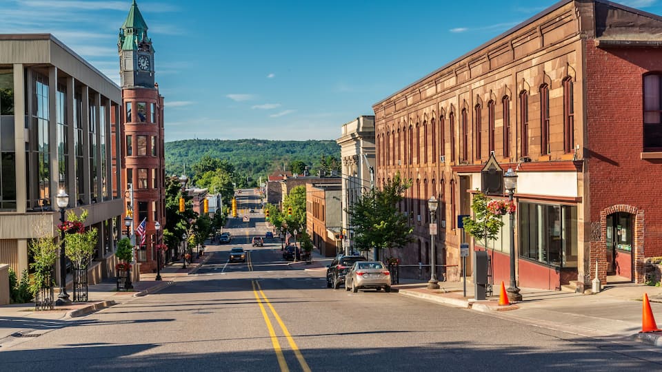 City of Marquette in Northern Michigan sits on Hilltop