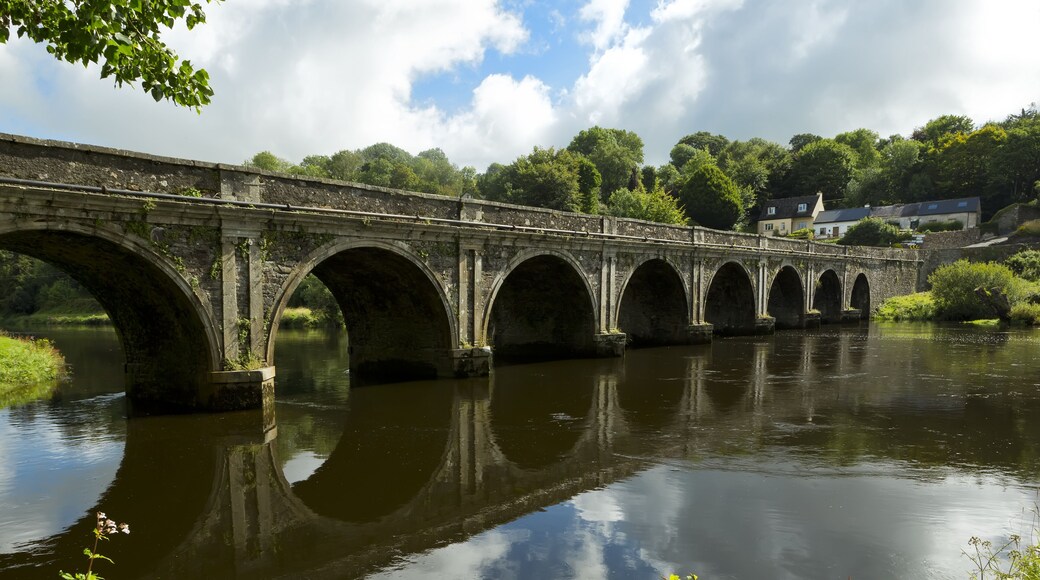 Historic Bridge over the River Nore near Inistioge, Ireland.