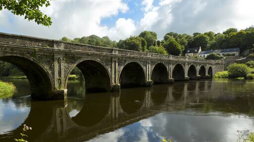 Historic Bridge over the River Nore near Inistioge, Ireland.