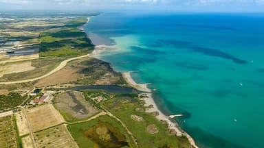 Aerial view of the Ionian coast of Basilicata, Italy.