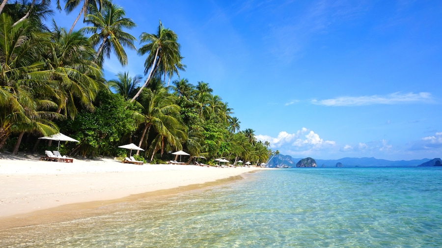 Traumstrand in El Nido, Philippinen
