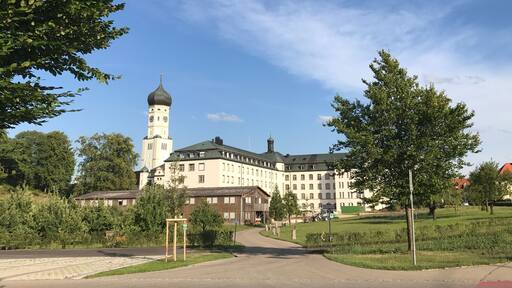The Church John evangelist was built in 1230, monastery church. When the monastery was dissolved in 1803, the Church is a parish church.