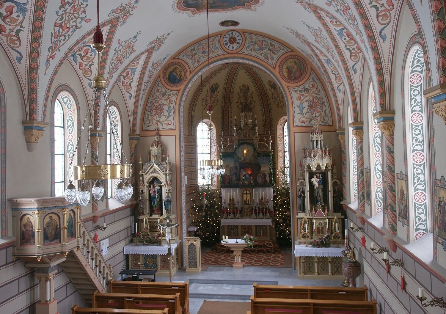 Kath. Pfarrkirche hl. Wolfgang Innenansicht