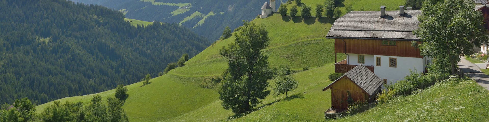 The Saint Barbara church in La Val