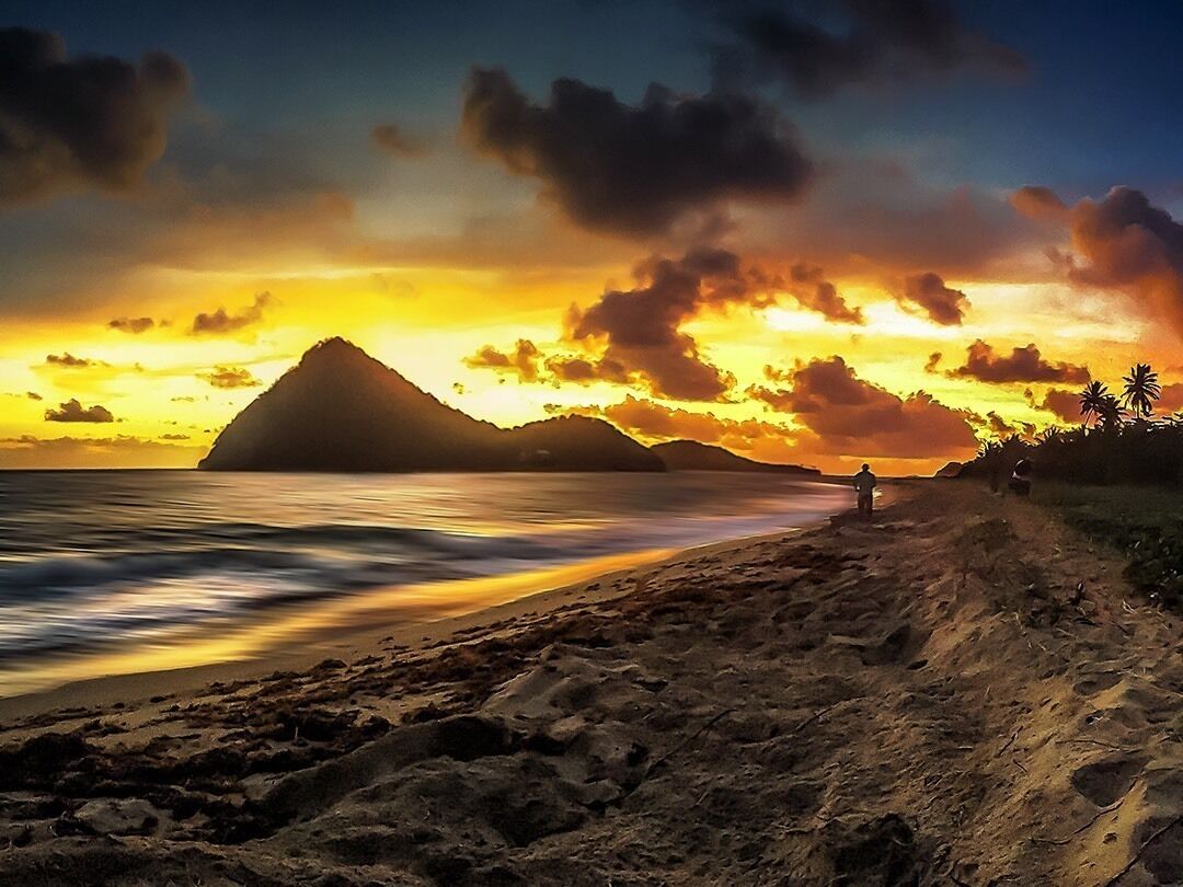 The Atlantic Sunsets near sugarloaf island is a must see. You can take the “Rasta Buses” and cruise like the locals while enjoying the scenery through the island. #Adventure