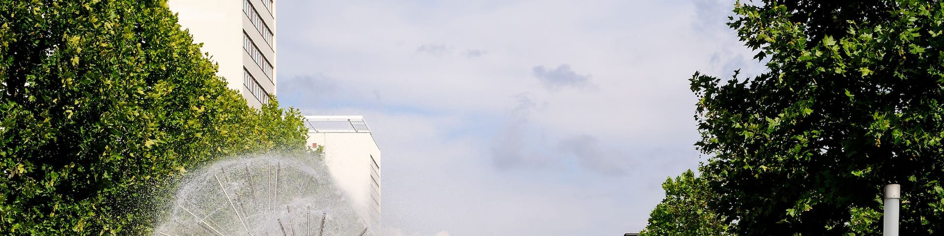 Pusteblumenbrunnen, Prager Straße, Dresden, Sachsen, Deutschland