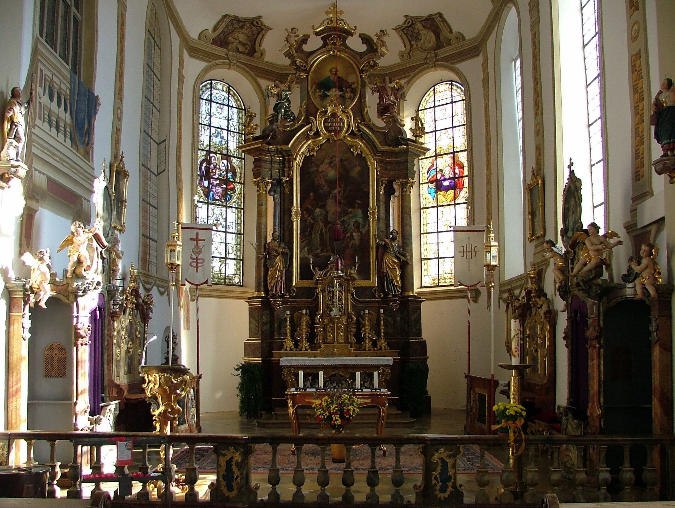 Chor, Altarbild von Fr. A. Weiß