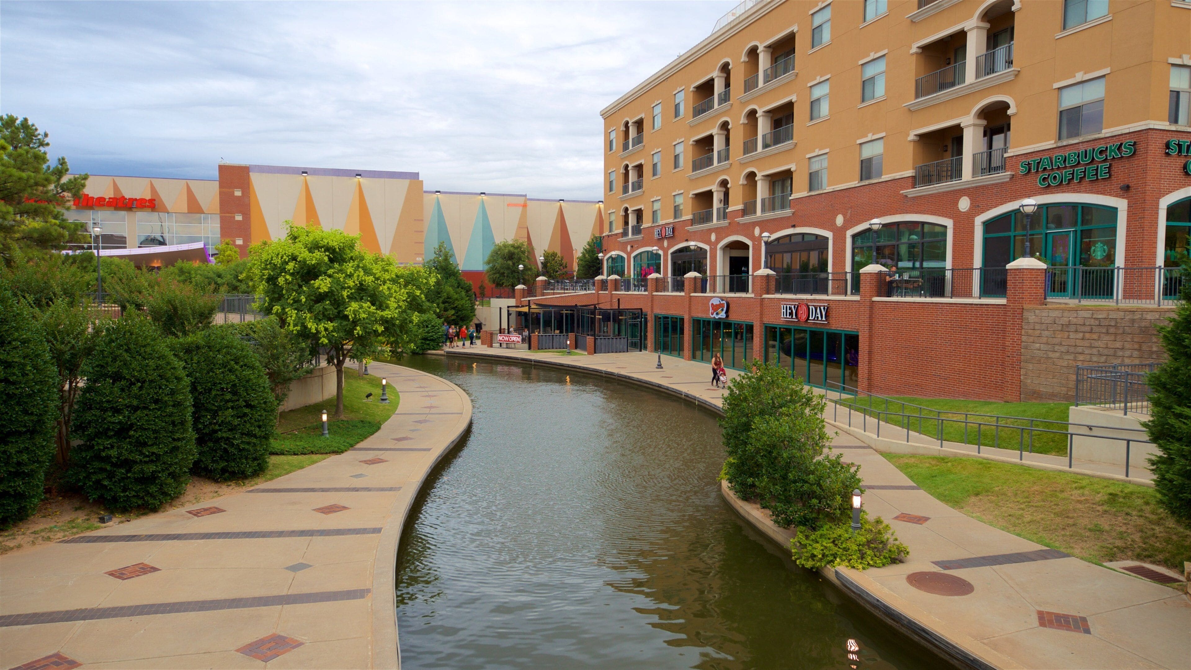 Bricktown featuring a river or creek