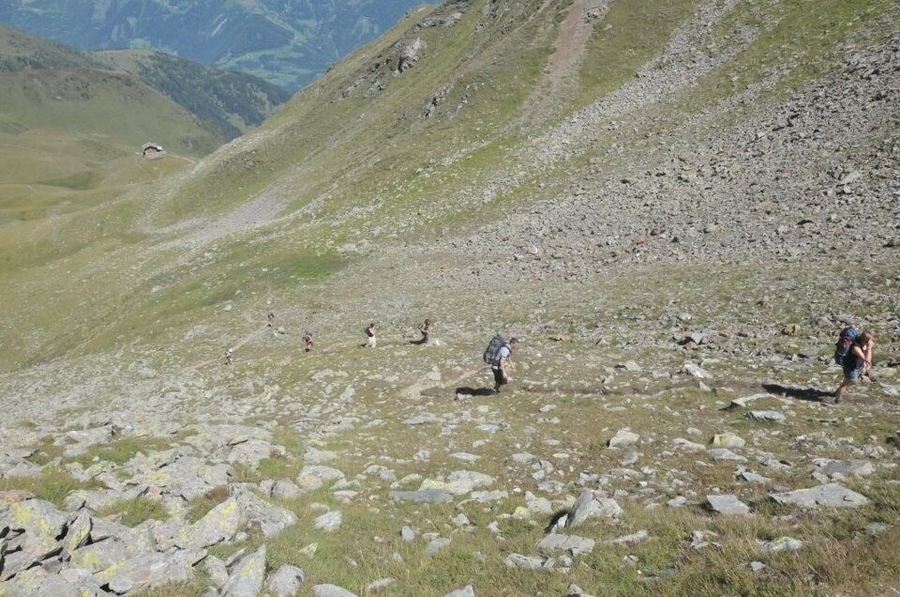 Going up to the speikboden and donnerstein summits. Oost Tirol, Austria
