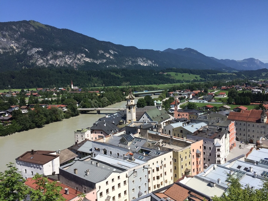 Rattenberg , la plus petite ville d'Autriche située dans le Tyrol