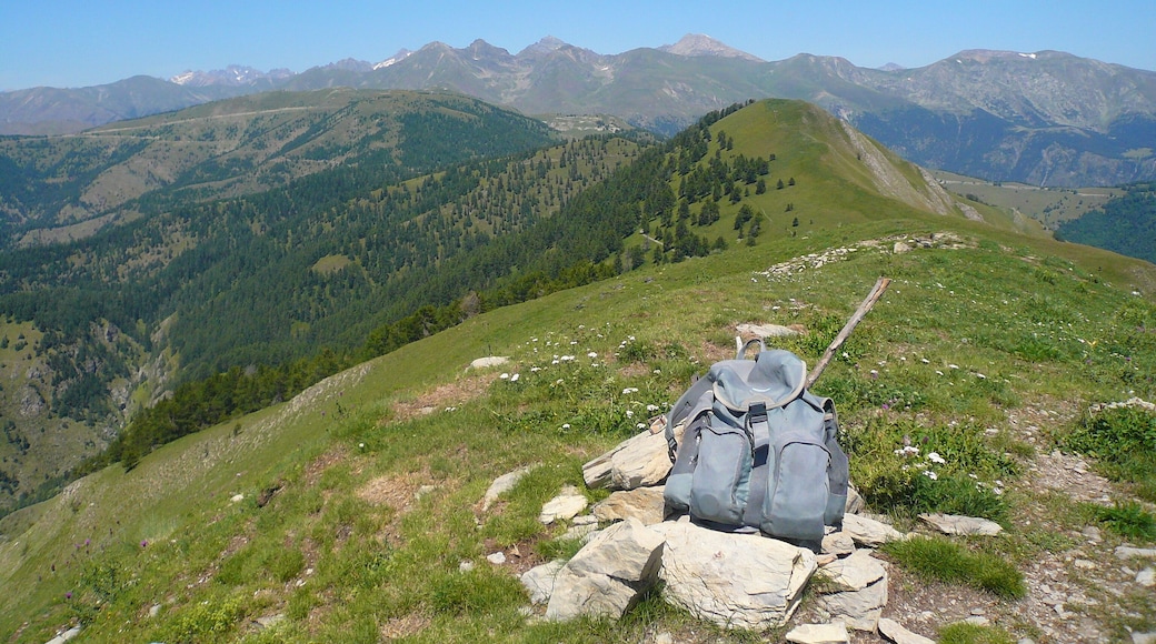 Summit, Authion and Cime Diable and Mt Bego at the end