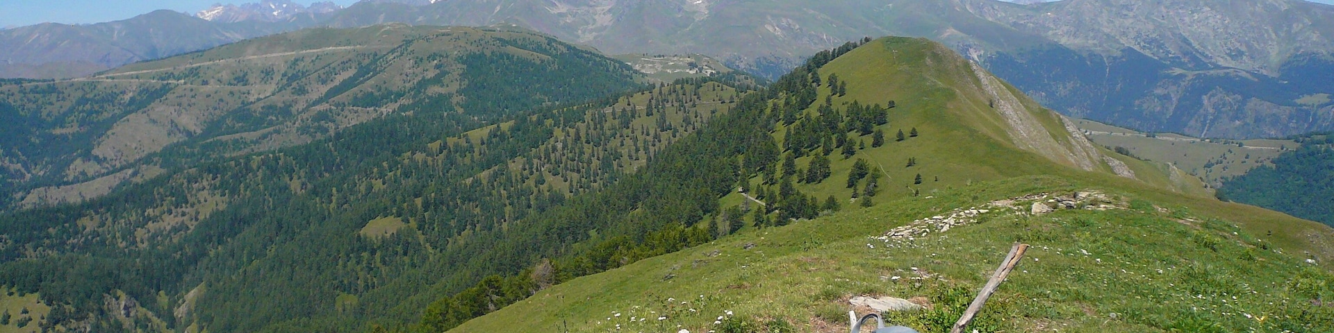 Summit, Authion and Cime Diable and Mt Bego at the end