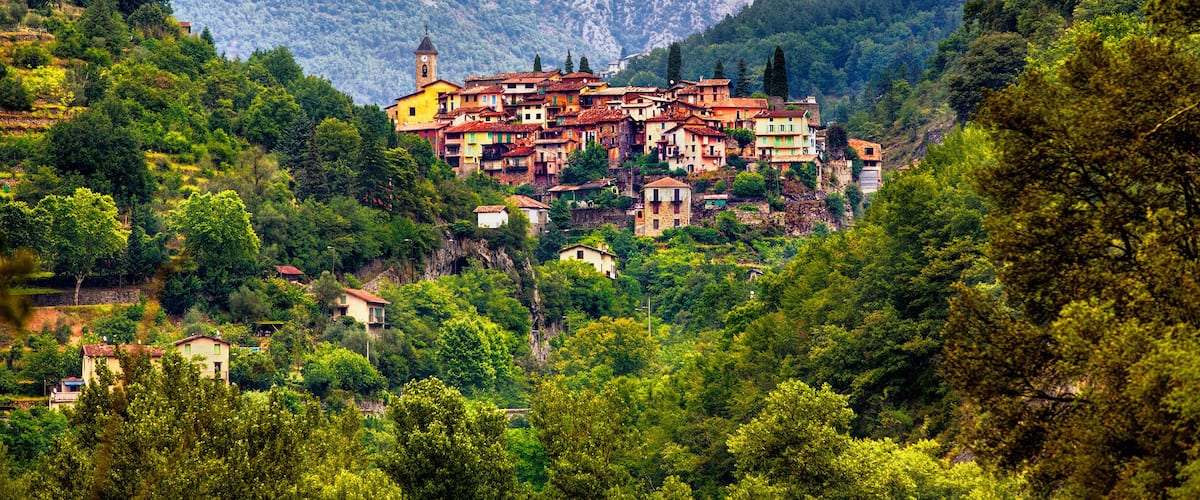 The Village of Lantosque, Alpes-Maritimes, Provence, France