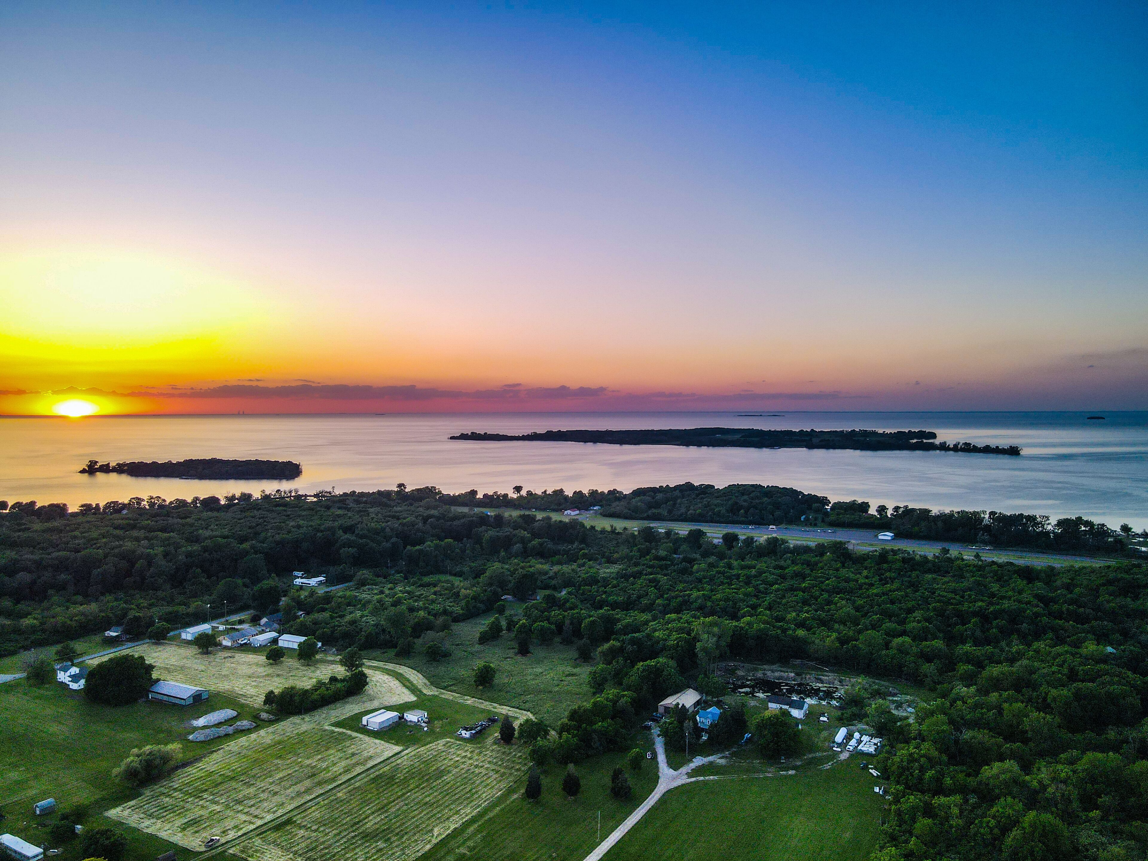 Sunset Middle Bass Island Lake Erie