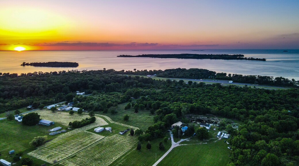Sunset Middle Bass Island Lake Erie