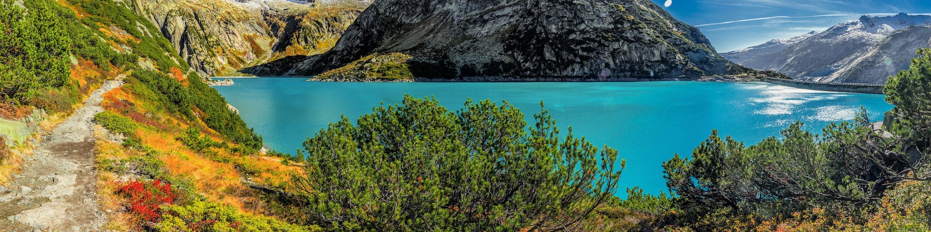 Gelmer Lake near by the Grimselpass in Swiss Alps, Gelmersee, Switzerland, Bernese Oberland, Switzerland
