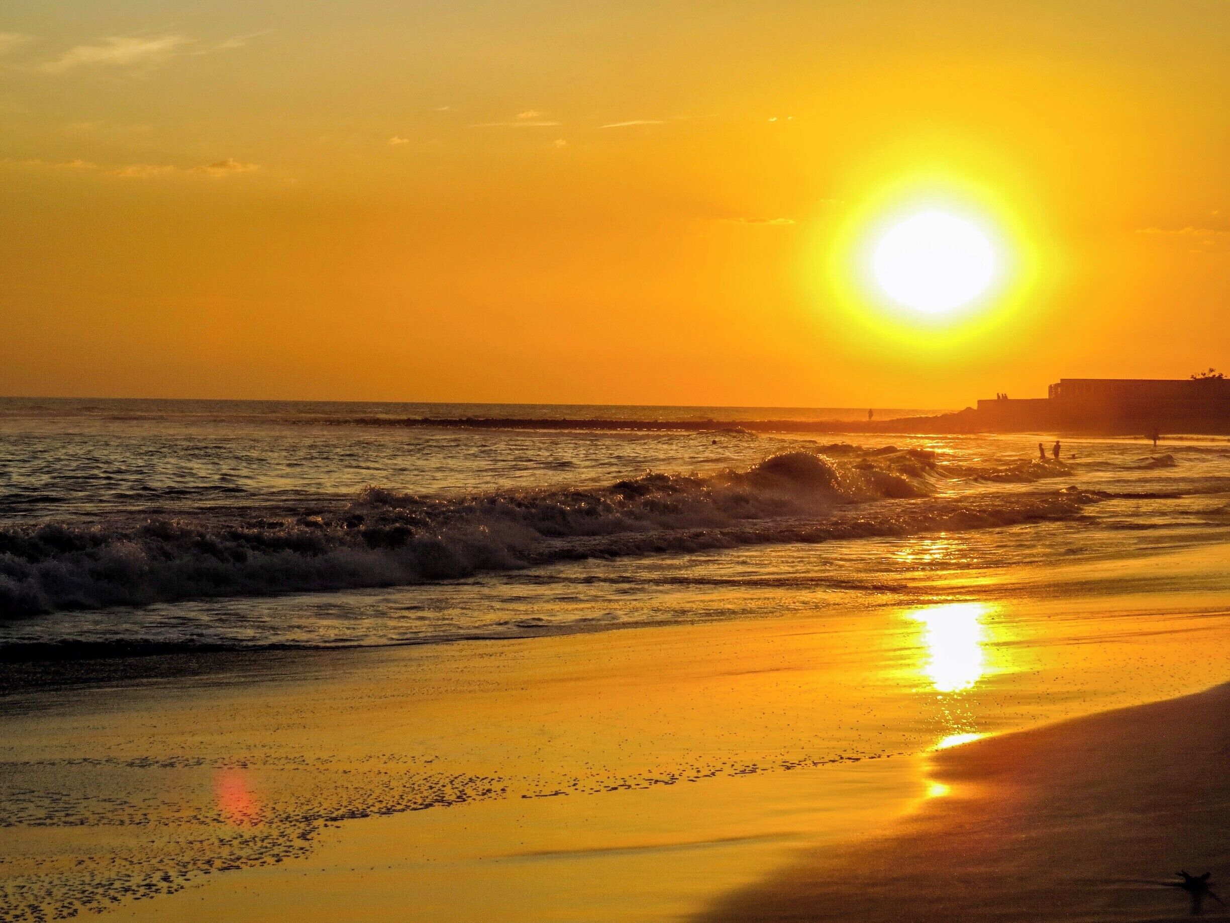 Another incredible sunset over El Tunco, El Salvador.