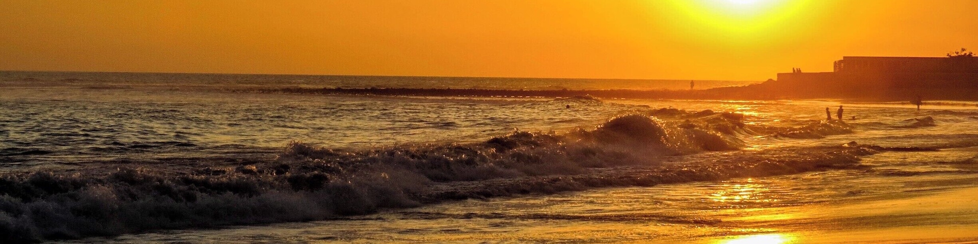 Another incredible sunset over El Tunco, El Salvador.