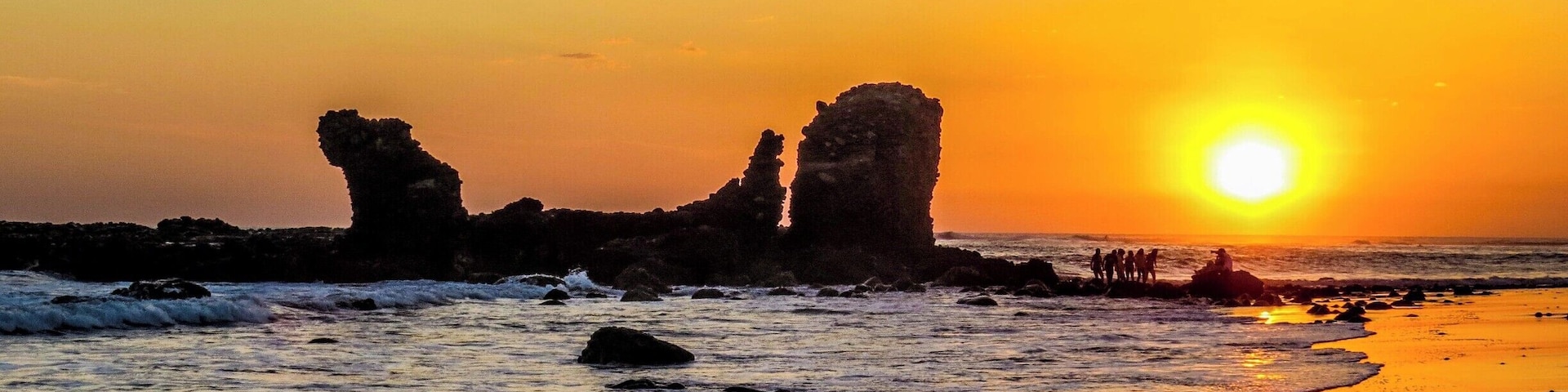 Gorgeous sunset over El Tunco, El Salvador.
