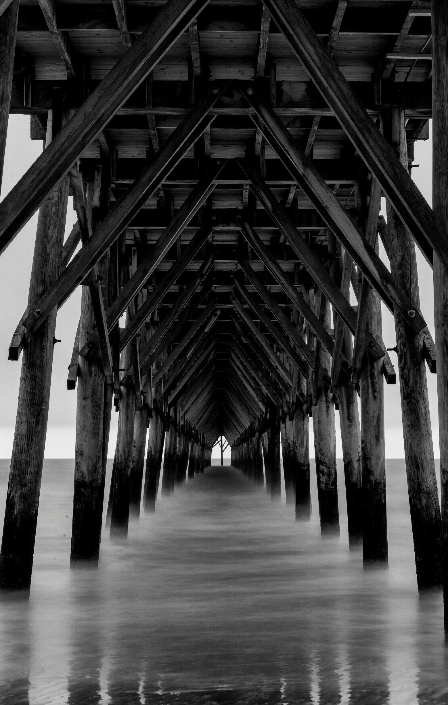 Couldn't decide if I liked the B.W more. This one seems more eerie, but has less depth. Ahh well. I have always been a fan of seeing the same subject with different atmosphere. 