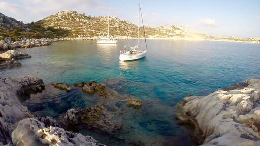 Ro is an uninhabited Greek island. There is just a military base located on it. That must be why it has such a clear and untouched sea and shore.
If you have a chance to sail around the Mediterranean, stop by #blue Ro.
#BestOf5 #sailing #mediterranean #waterlust