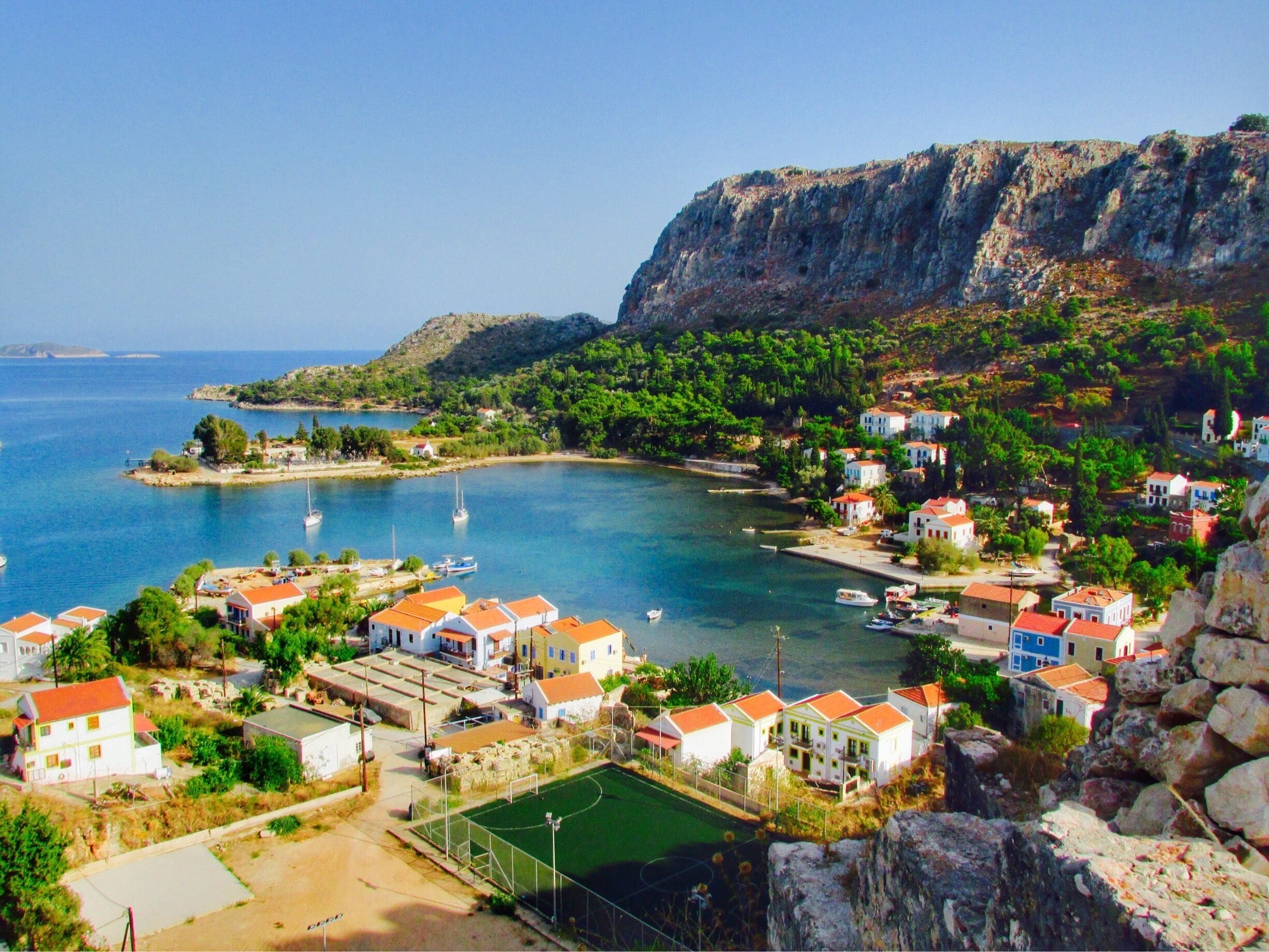 Can't take my eyes off the view from the castle of lovely island Megisti (aka Kastellorizo) 💙 

#blue #colorful 

