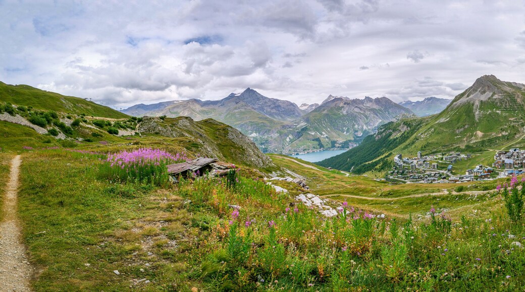 Village de Tignes Val Claret dans la réserve de la Vanoise en Haute Tarentaise, Alpes de Savoie