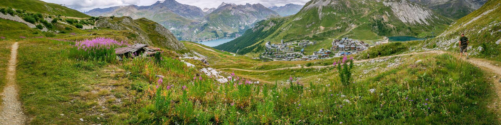 Village de Tignes Val Claret dans la réserve de la Vanoise en Haute Tarentaise, Alpes de Savoie
