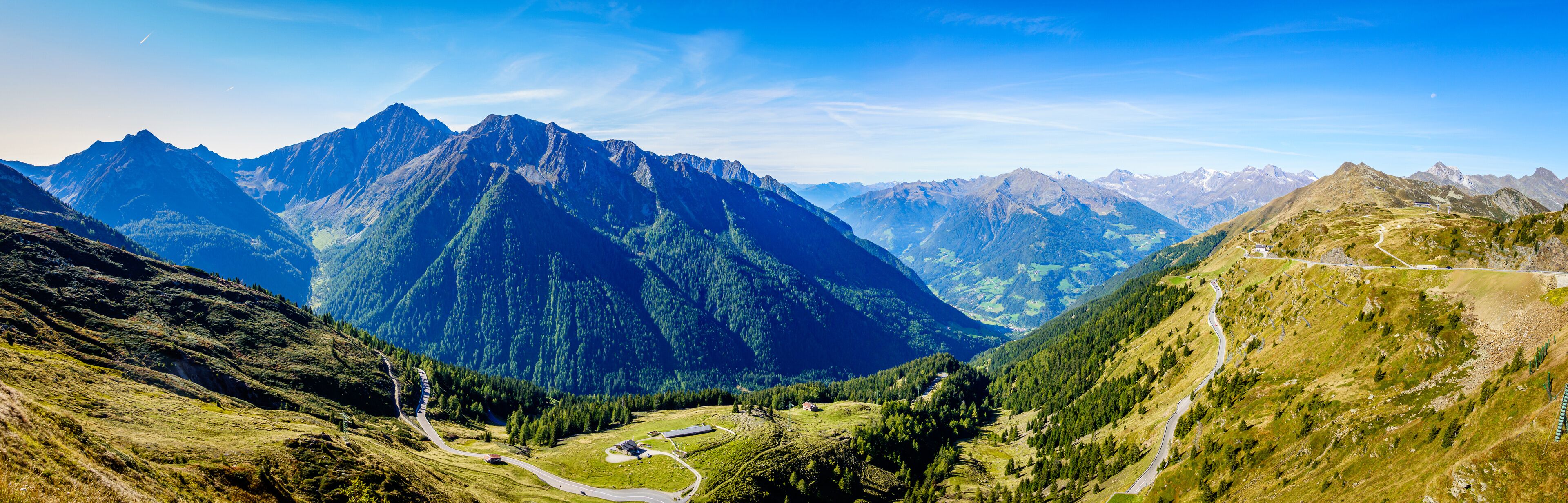 landscape at the Jaufenpass in Italy