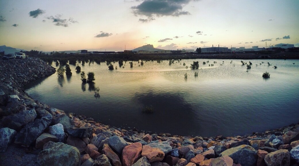Sweet spot by the pier, looking out towards Castle Hill as the sun sets