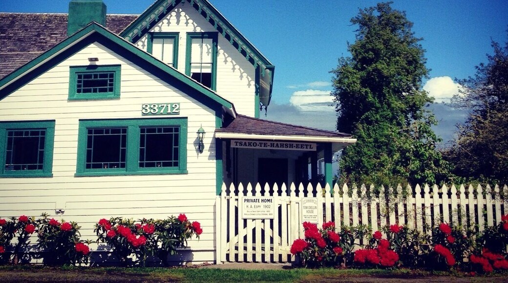 Rich in history and beautifully restored, the town of Oysterville sits quietly at the tip of the Long Beach peninsula, almost eerily quaint, as if it's still waiting to be forgotten. An afternoon stroll through the cluster of 1800's homes will leave you nostalgic for simpler times and in awe of the blllowing rhododendrons that drape over garden fences like the heads of drowsy children. • oysterville.org • #Oysterville #Washington #historic #architecture #livinghistory