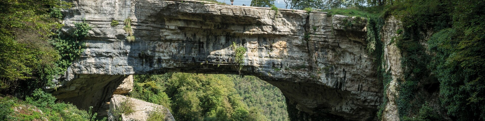 Die Ponte die Veja bei Sant’Anna d’Alfaedo in Venetien, Italien.