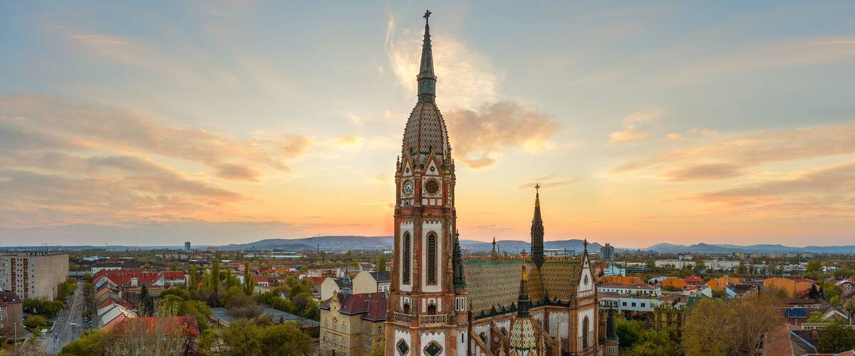 Europe hungary Budapest St Laszlo church in a part of capital city which name is Kobanya. This building is the 3rd tallest temple in this country.