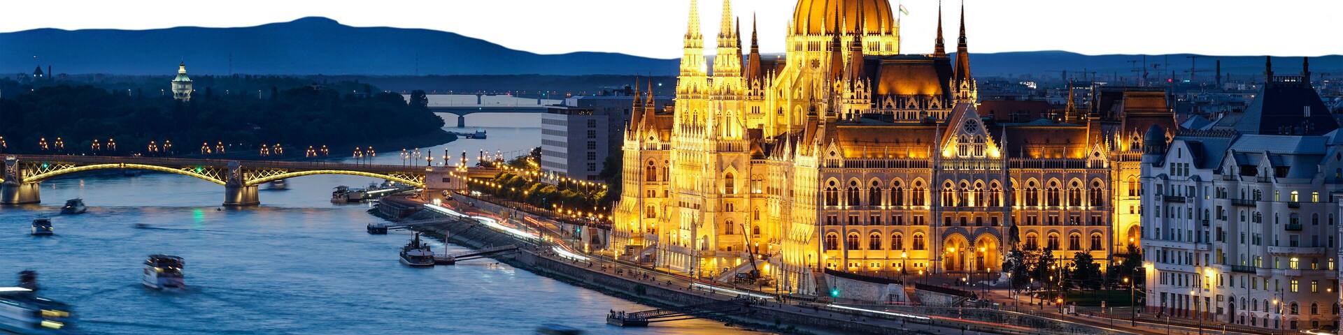 The Hungarian parliament in Budapest, Hungary