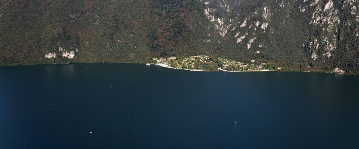 View on Vesta and lake Idro from Rocca d'Anfo.