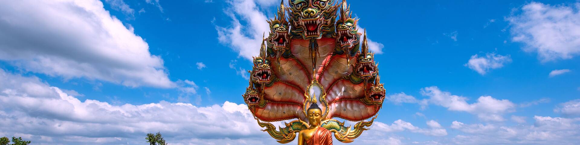 Buddha statue of wat tham pha daen temple,Sakon nakhon province ,Thailand