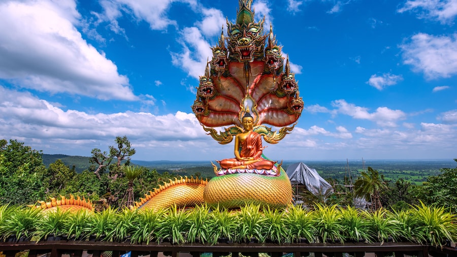 Buddha statue of wat tham pha daen temple,Sakon nakhon province ,Thailand