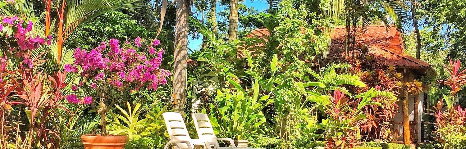 Eco friendly lodge that I stayed in Costa Rica. It's a beautiful place but it's a little far away from everything if you don't have a car. With a car it's 45 minutes away from Manuel Antonio Beach. Breakfast staff is friendly but owner was a little too grumpy for my taste.