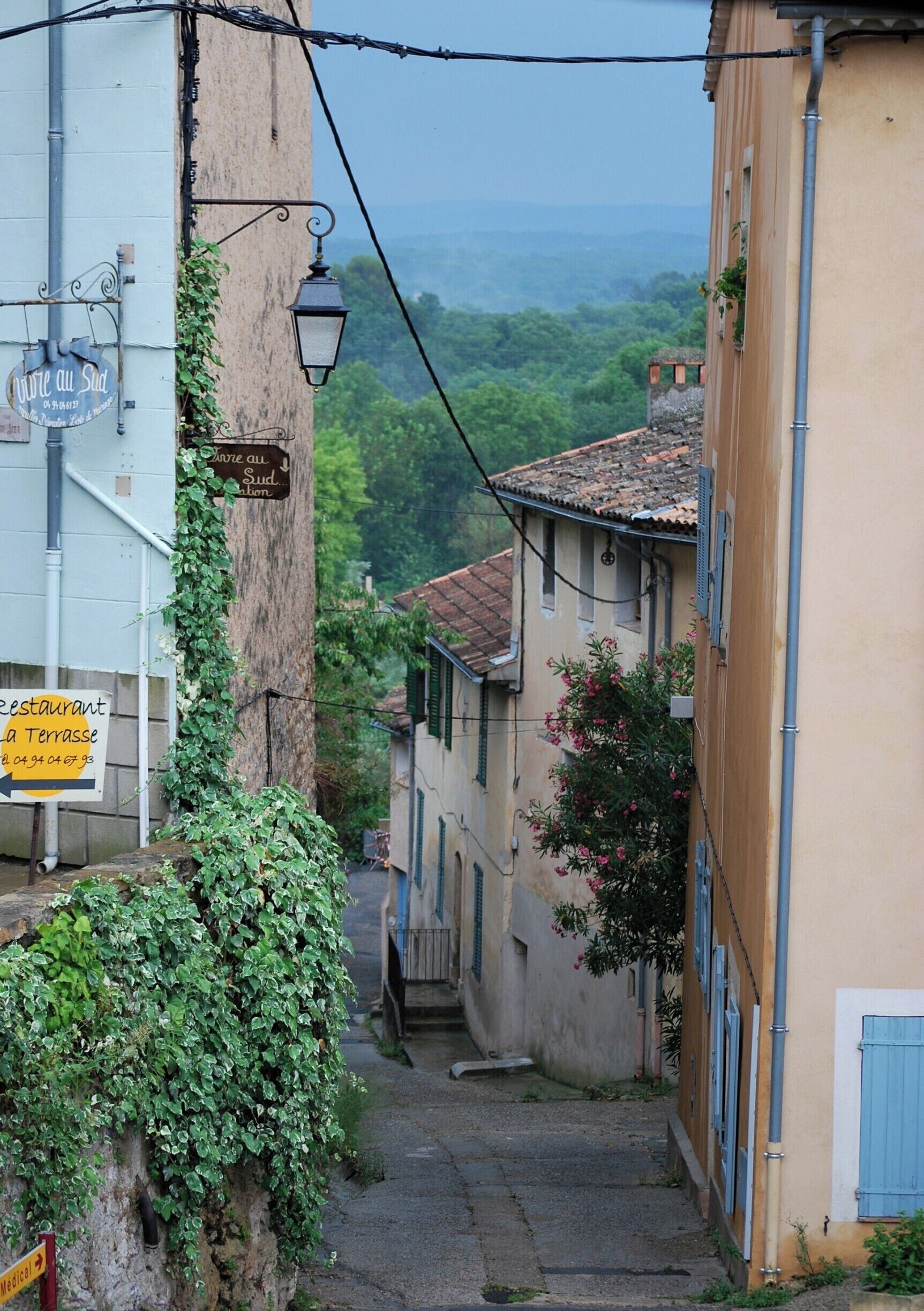 one of the hilly streets 