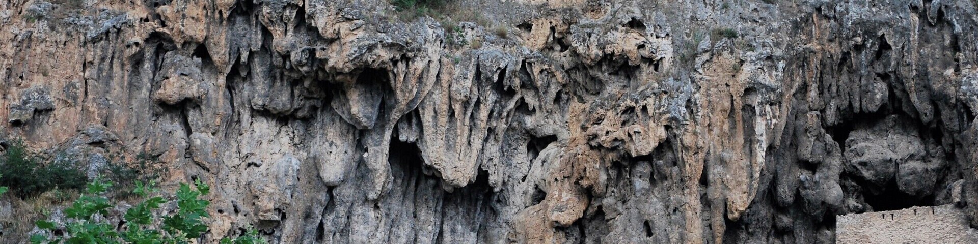 Beautiful village with troglodyte houses