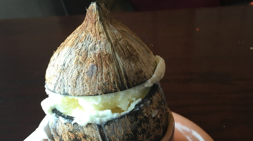 This our gift after wonderful lunch i have ever tried. Its indian food this place decorated perfectly and the people there are kind. I strongly recommend this place for you guys and i wish you nice lunch.
#Ice-cream #Coconut