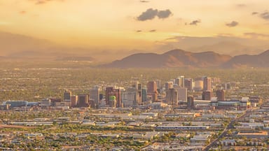 Phoenix city downtown skyline cityscape of Arizona in USA