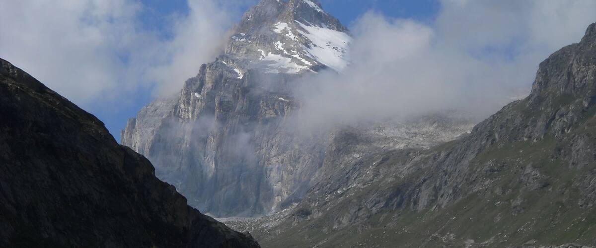 Mount Granta Parey seen from Rhêmes-Notre-Dame, Aosta Valley, Italy