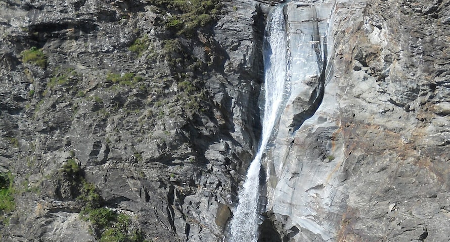Waterfall near Rhêmes-Notre-Dame, Aosta Valley, Italy