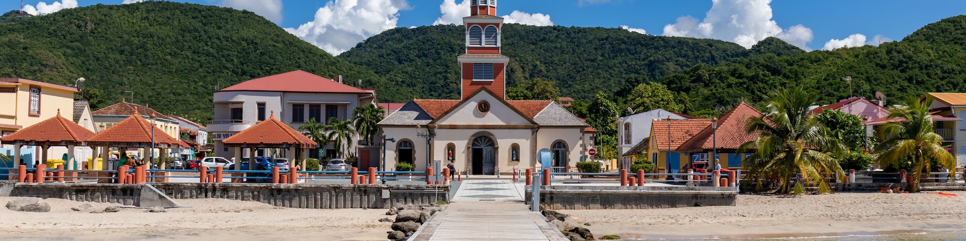 Les Anses d'Arlet, Martinique, FWI - The church on the seafront